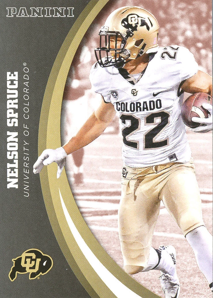 PANINI-COLLEGIATE Nelson Spruce RC RAMS Colorado BUFFALOES CU-BUFFS - Image 1 of 1