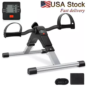 Mini Bicicleta de Ejercicio Plegable Pierna/Brazo Pedler Debajo del Escritorio Pantalla LCD Plateada Nueva - Imagen 1 de 17