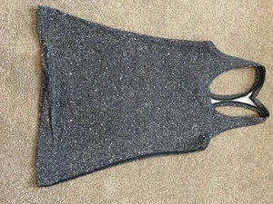 LULULEMON Women's Tank Top AU 8, US 4 Racer back speckled grey/white. - Picture 1 of 2