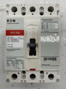 NEW EATON HFD3150BP10 CIRCUIT BREAKER 150 A 3P 600VAC - Picture 1 of 7
