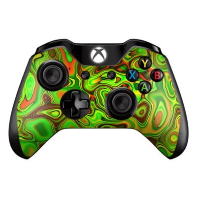 Skins Decal Wrap for Xbox One / One S Controller green glass trippy psychedelic - Image 1 of 2