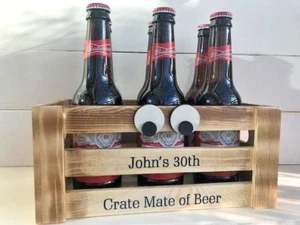Personalised Gift CRATE MATE Unusual Birthday Xmas Present for Him Her Unique - Picture 1 of 1