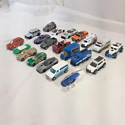 Matchbox Lot of 21 Loose Used Diecast Cars MBX Armored Truck Police Road Raider  - Image 1 of 3