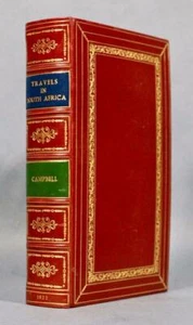 1822 Travels in South Africa Fine Leather Binding Bayntun Riviere Color Plates - Picture 1 of 12
