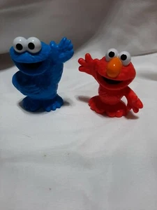 Sesamstraße Figuren Elmo Und Krümelmonster PVC Figuren 51/2 Und 6" 2013 - Bild 1 von 4