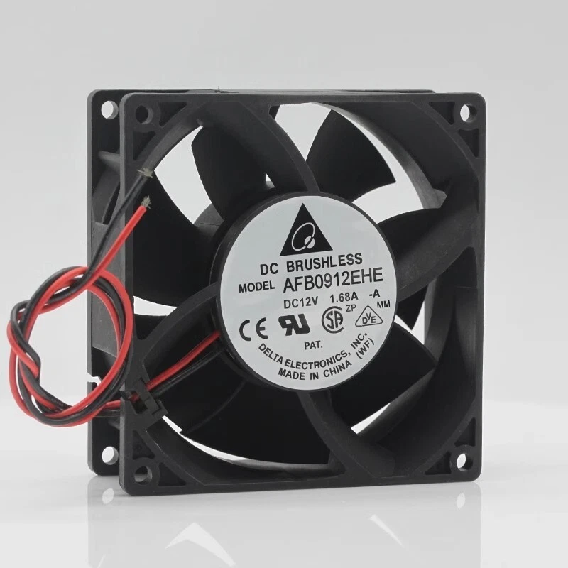Delta AFB0912EHE 12V 1.68A 9238 9CM 2-Wire Cooling Fan - Image 1 of 1