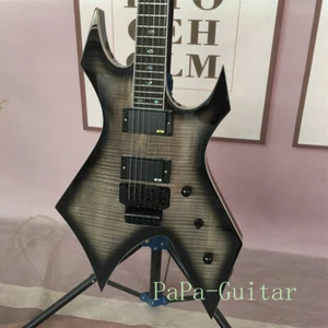 Guitarra Eléctrica Personalizada Warlock Extreme Tapa de Arce Llamado Pastilla H-H Puente FR - Imagen 1 de 7