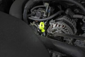 Perrin Loop Style Neon Yellow Aluminum Engine Oil Dipstick Handle **See Detail**