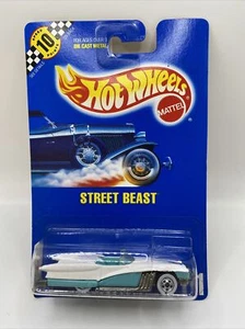 Hot Wheels STREET BEAST #111 Light Blue White 5637 Mattel 1990 NEW - Picture 1 of 9