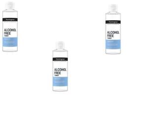 BL  Neutrogena Toner Alcohol-Free And Fragrance-Free 8oz each *THREE PACK*