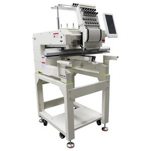 Commercial Single Head 12 Needles Automatic Flat Hat Embroidery Machine 300W - Picture 1 of 24