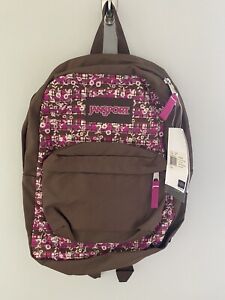 Jansport Backpack Superbreak T5016EN Purple/NewChocChip NWT