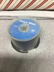 Value Disc DVD-R 4.7 GB 4X - 50 Pack NEW - Photo 1/7
