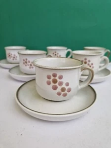 DENBY GYPSY Teetassen & Untertassen x 6 um 1970 - Bild 1 von 6