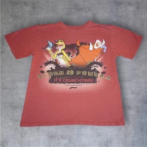 Timon & Pumbaa “It’s Crunch Time!” T-Shirt  Size M (7/8) – Organic Lion King Tee - Picture 1 of 6