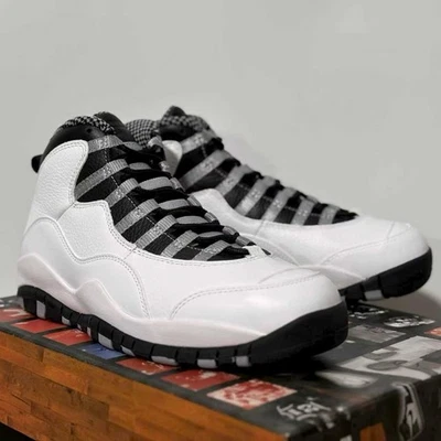 EE. UU. Talla 13 Nuevo Nike Air Jordan 10 OG “Acero” HJ6779-104 Zapatos para Hombre Foto 1 de 4