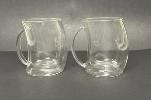 Joyjolt Doppelwandige Borosilikatglas Becher Latte Cups Curve 2er Set - Bild 1 von 7