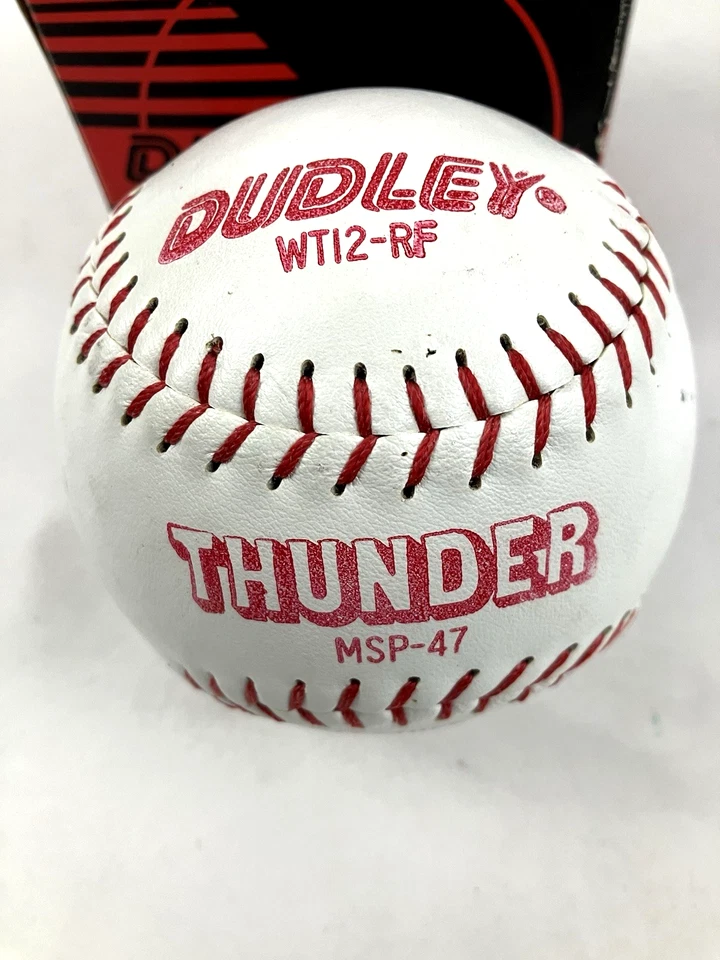 3- Dudley Official Softball Thunder Red Heat WT12RF MSP 47 Leather (3) NBOX