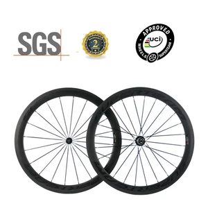 Juego de ruedas de carbono para bicicleta de carretera 700C profundidad 50 mm ancho 25 mm ruedas cubierta - Imagen 1 de 17