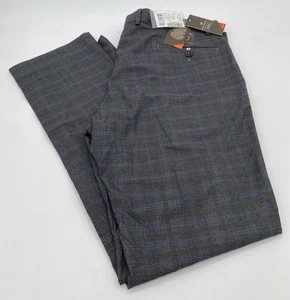 Pantalones de vestir para hombre BlackBerrys, cintura 42” e entrepierna 32”, gris oscuro, tiro bajo - Imagen 1 de 6