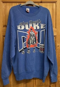 Sudadera De Colección Años 90 Duke Blue Devils Cuello Redondo NCAA Baloncesto EE. UU. Talla XL - Imagen 1 de 6