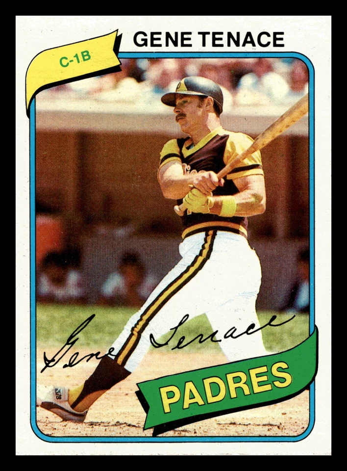 Gene Tenace 1980 Topps #704 San Diego Padres Baseball Near Mint NM - Image 1 of 2