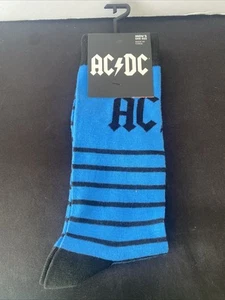 AC DC Novelty Socks Australian Rock Band Music Men’s US Shoe 7-12 New - Picture 1 of 7
