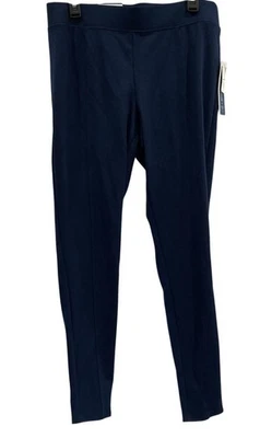 Old Navy Blue Leggings Womens L Mid Rise Heavy Ponte Knit Ankle Stretch Casual - Image 1 of 4