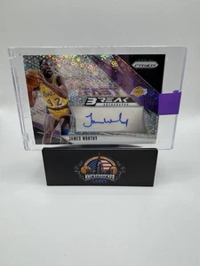 2024-25 James Worthy Auto Panini Prizm Fast Break Disco púrpura #FB-JWL LAKERS - Imagen 1 de 2