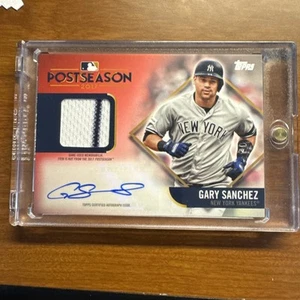 2018 Topps Postseason Performance Auto Red /25 Gary Sanchez #PSPA-GS Auto - Picture 1 of 3