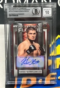 BAS 10 2015 Topps UFC Champions Fighting FU #FFKN Khabib Nurmagomedov /50 AUTO - Foto 1 di 2