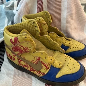 Size 6Y Nike SB Dunk High Pro 2012 Doernbecher Thump Yellow Blue See Photos - Picture 1 of 21
