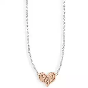 Collana donna oro bianco e rosa 9 kt con cuore Comete Gioielli KGLB 1395 - Imagen 1 de 2