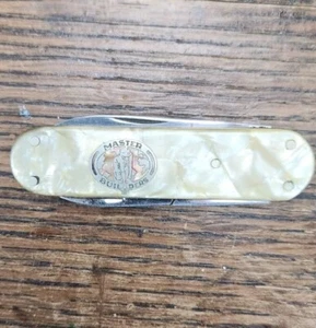 Vtg Collectible Pocket Knife Hockey Solingen Germany Celluloid Hilt Multitool - Picture 1 of 9
