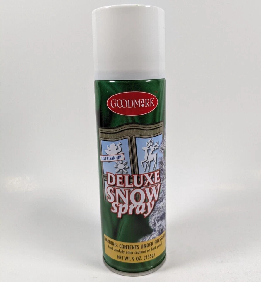 2 Cans of Deluxe Snow Spray 9 Oz Easy Clean-up The Christmas Shop Goodmark