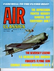 Air Classics Magazine - February 1969 - Vol. 4 #3  Flying Boats, Fokkers Gun - Bild 1 von 1