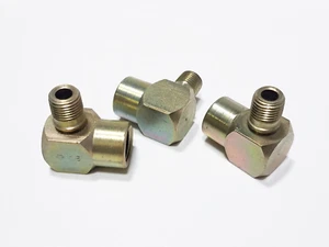 (3) WEATHERHEAD TF3409x4x6 1/4" Male MNPT x 3/8" Female FNPT 90 Deg Street Elbow - Picture 1 of 8