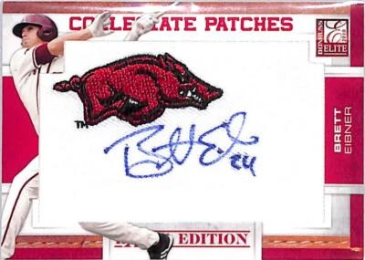 2010 Donruss Elite Extra Edition Collegiate Patches Autographs #BE Brett Eibner - Image 1 of 2