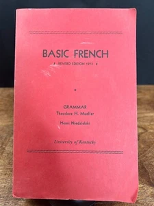 Basic French Revised Edition 1973 Grammar Theodore H. Mueller Henri Niedzielski - Picture 1 of 10