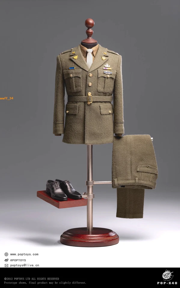 1/6 POPTOYS  POP-X-40 Captain America Uniform Suit for 12"Male Figure Body - image 1 of 4