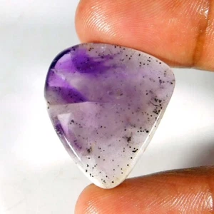30,90 cts. Piedra preciosa suelta cabujón de lujo rebanada de amatista brasileña 100 % natural - Imagen 1 de 3