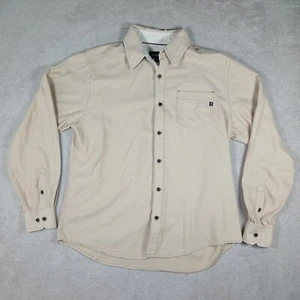 Camisa ligera con botones de franela Marmot senderismo exterior talla grande caqui bronceado excelente en excelente estado - Imagen 1 de 18