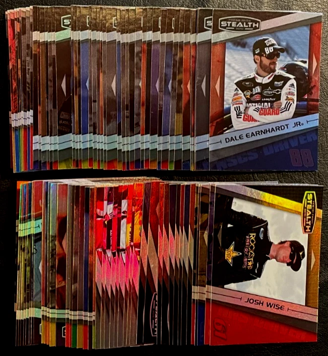 2010 Press Pass Stealth Complete 90 Card NASCAR Racing Set Earnhardt Jr., Busch - Image 1 of 1