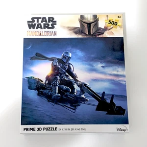 Star Wars Mandalorian 500 Piece Prime 3D Jigsaw Puzzle 6+, 24 x 18 Inches Blue - Picture 1 of 1