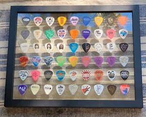 11" x 14" Clear Guitar Pick Display INSERT 54 Picks- NO FRAME, INSERT ONLY - Picture 1 of 8