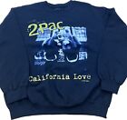Vintage Style Size Large 2Pac Sweater ?California Love Sweatshirt Black