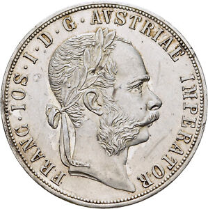 FITZ Österreich Franz Joseph 2 Gulden 1883 Doppelgulden Wien Silber µFIM126