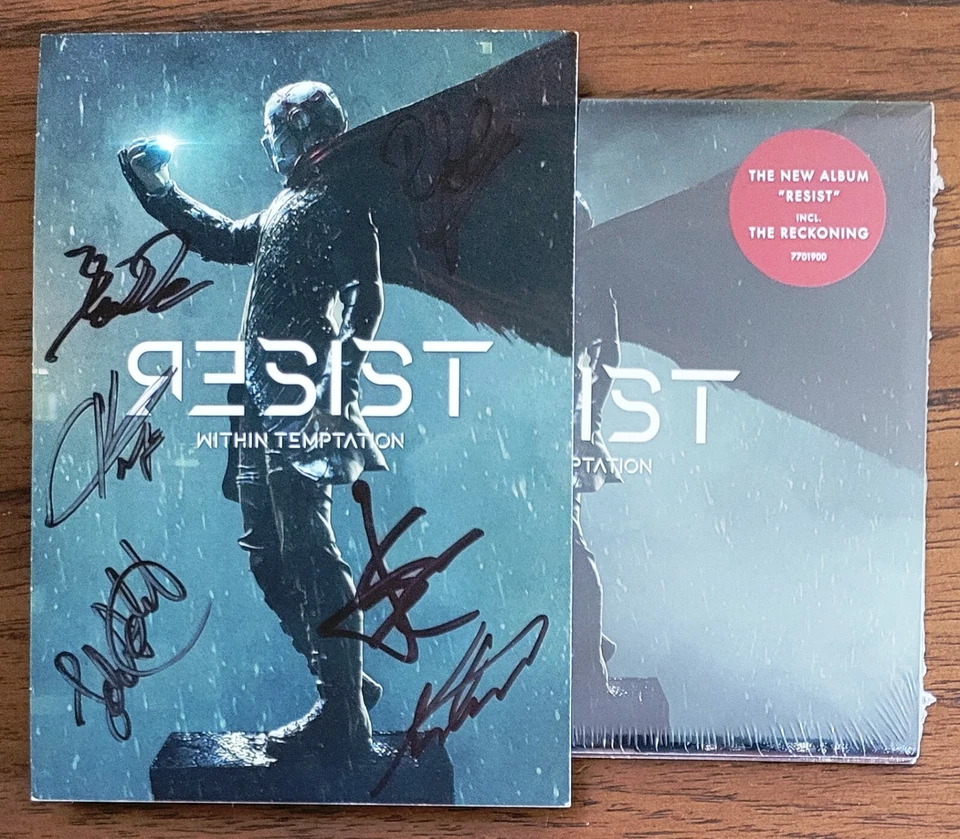WITHIN TEMPTATION Resist SIGNED CD *New/Sealed* Autographed Sharon den Adel +5 - Image 1 of 4
