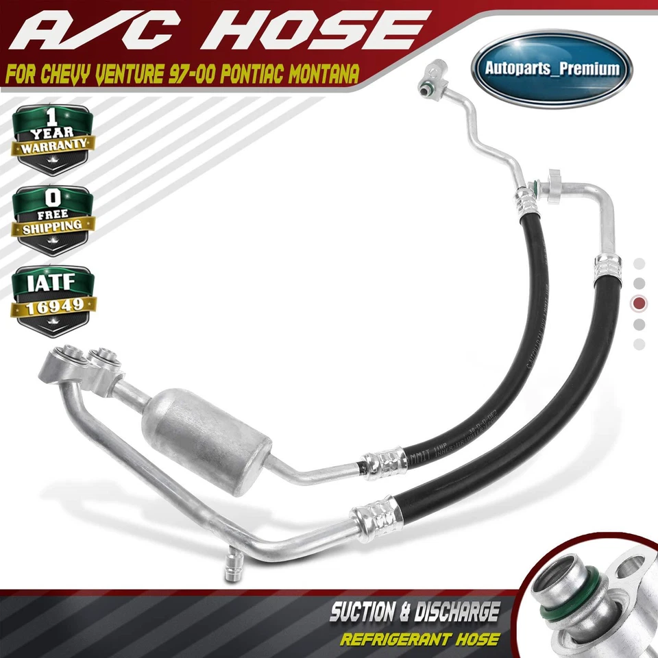 Conjunto de succión y descarga para Chevrolet Venture Pontiac Montana sin aire acondicionado trasero Foto 1 de 4