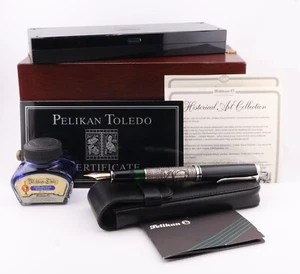Pluma Estilográfica Pelikan Toledo M910 Plata de Ley 18k M Nuevo en Caja - Imagen 1 de 22